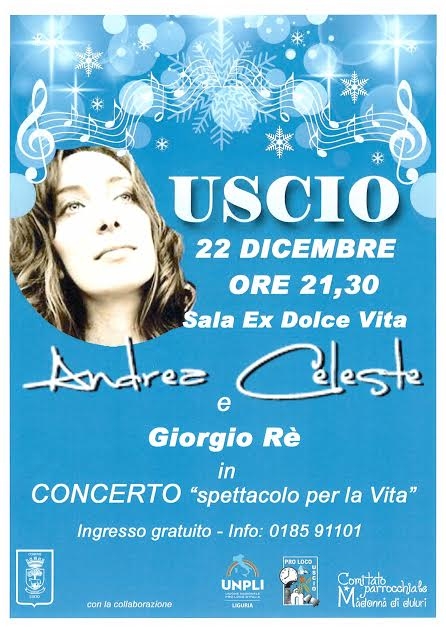 Domenica 22 Dicembre 2013 si terrà ad Uscio il concerto "Spettacolo per la vita"