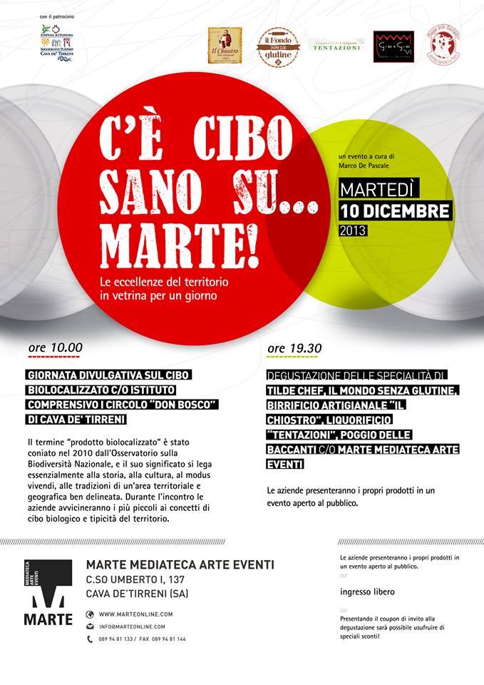 "C'è cibo sano su Marte", prodotti biologici da gustare a Salerno