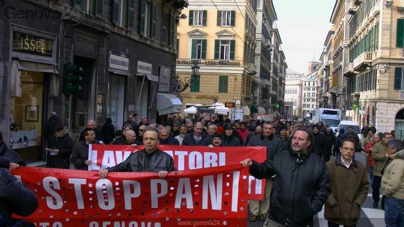 Genova, corteo dei lavoratori dell'amianto. Inviata una lettera a Letta e al ministro Lorenzin