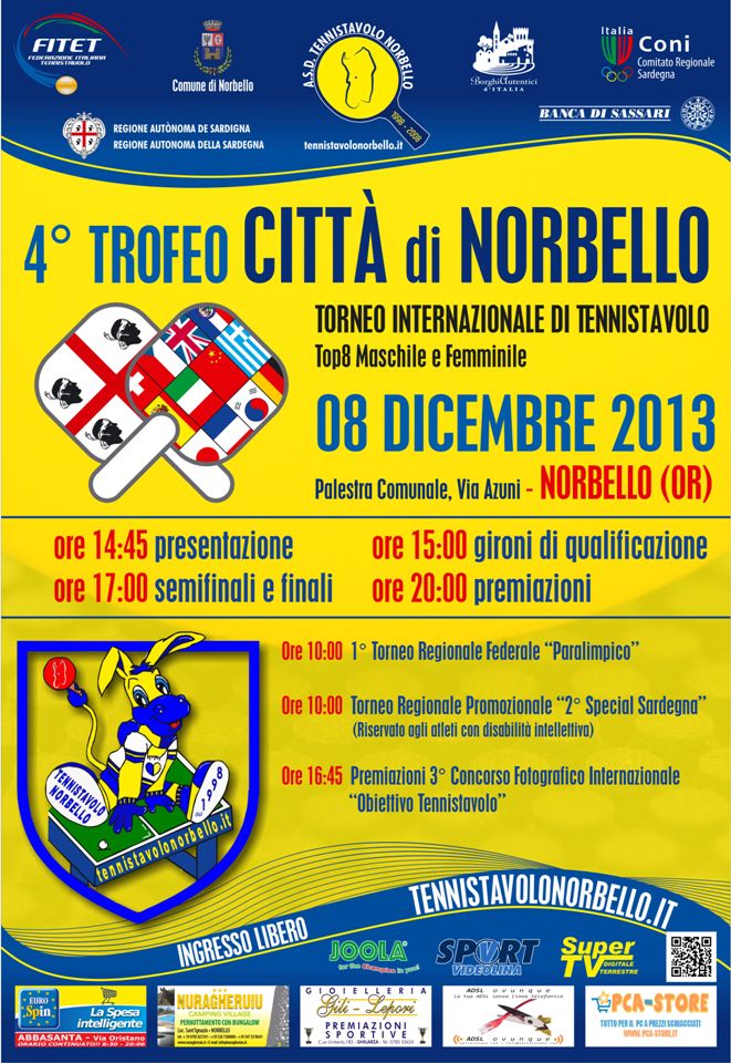 Tennistavolo Norbello: si avvicina il torneo internazionale ma prima si va in Germania