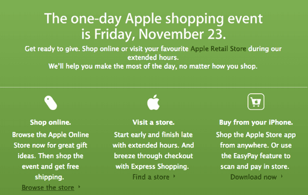Black Friday Apple 2013: arrivano gli sconti in tutti gli store