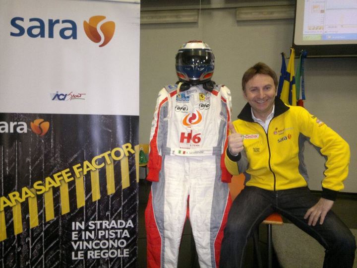 Sara Safe Factor a Lamezia Terme, 300 studenti a lezione di guida dal pilota di F1 Andrea Montermini