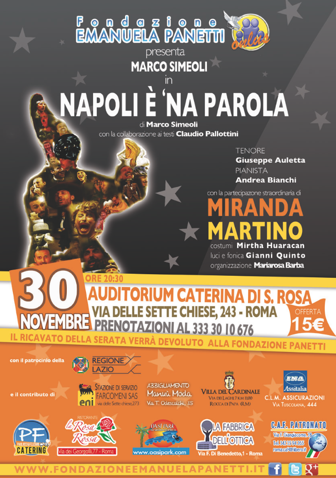 La Fondazione Panetti sposa la comicità napoletana