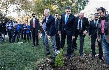 Gezi Park, Papandreou ci pianta un albero