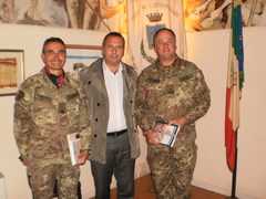 Castrovillari: Visita in Comune del Generale Del Col e del Colonnello Marrone