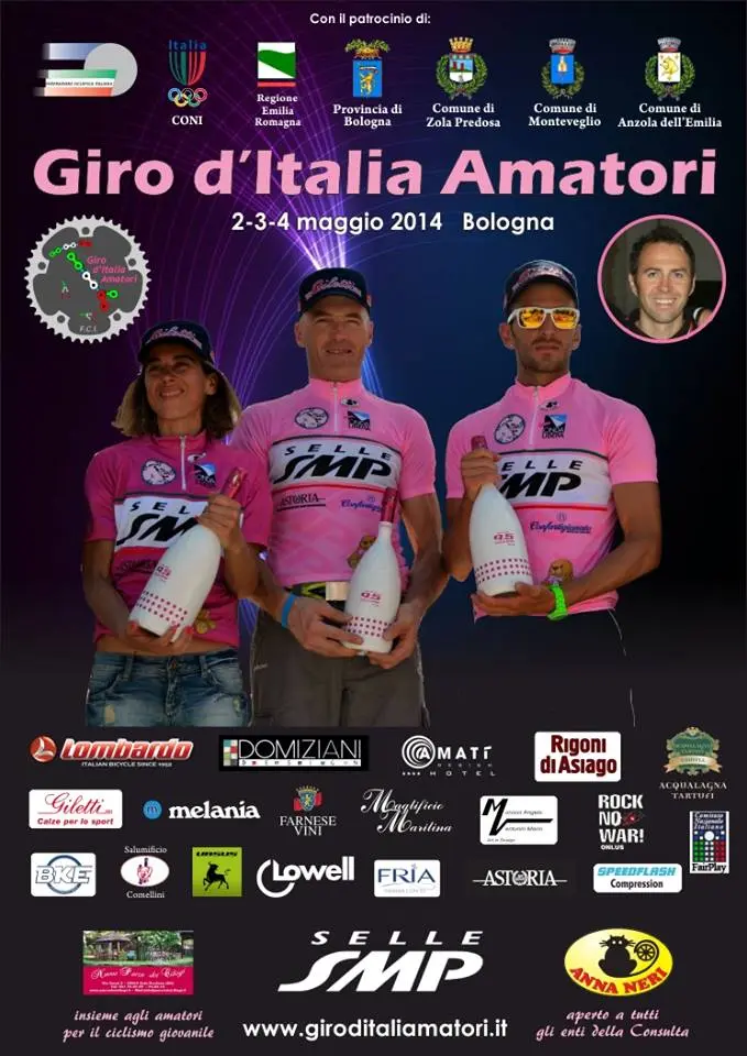 Giro d'Italia Amatori 2014: a Bologna e dintorni le tappe della prossima edizione