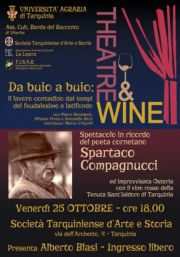 Theatre&Wine: omaggio a Spartaco Compagnucci