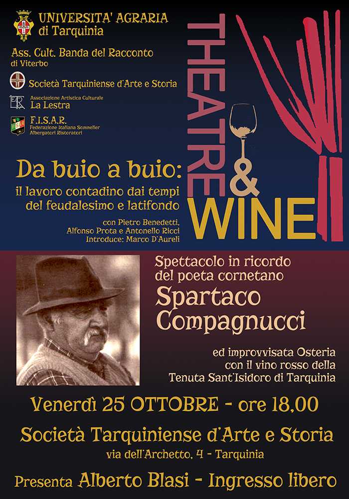 Theatre&Wine: omaggio a Spartaco Compagnucci