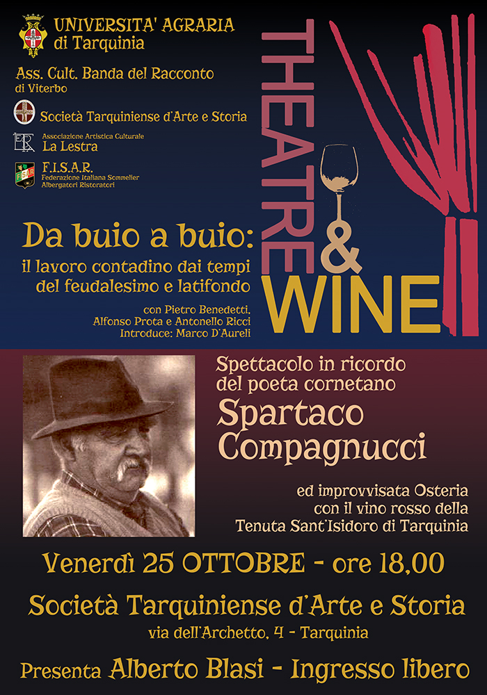 Theatre&Wine: omaggio a Spartaco Compagnucci