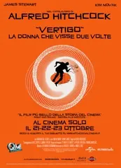 "Vertigo, la donna che visse due volte" torna al cinema solo il 21, 22 e 23 ottobre