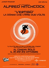 "Vertigo, la donna che visse due volte" torna al cinema solo il 21, 22 e 23 ottobre