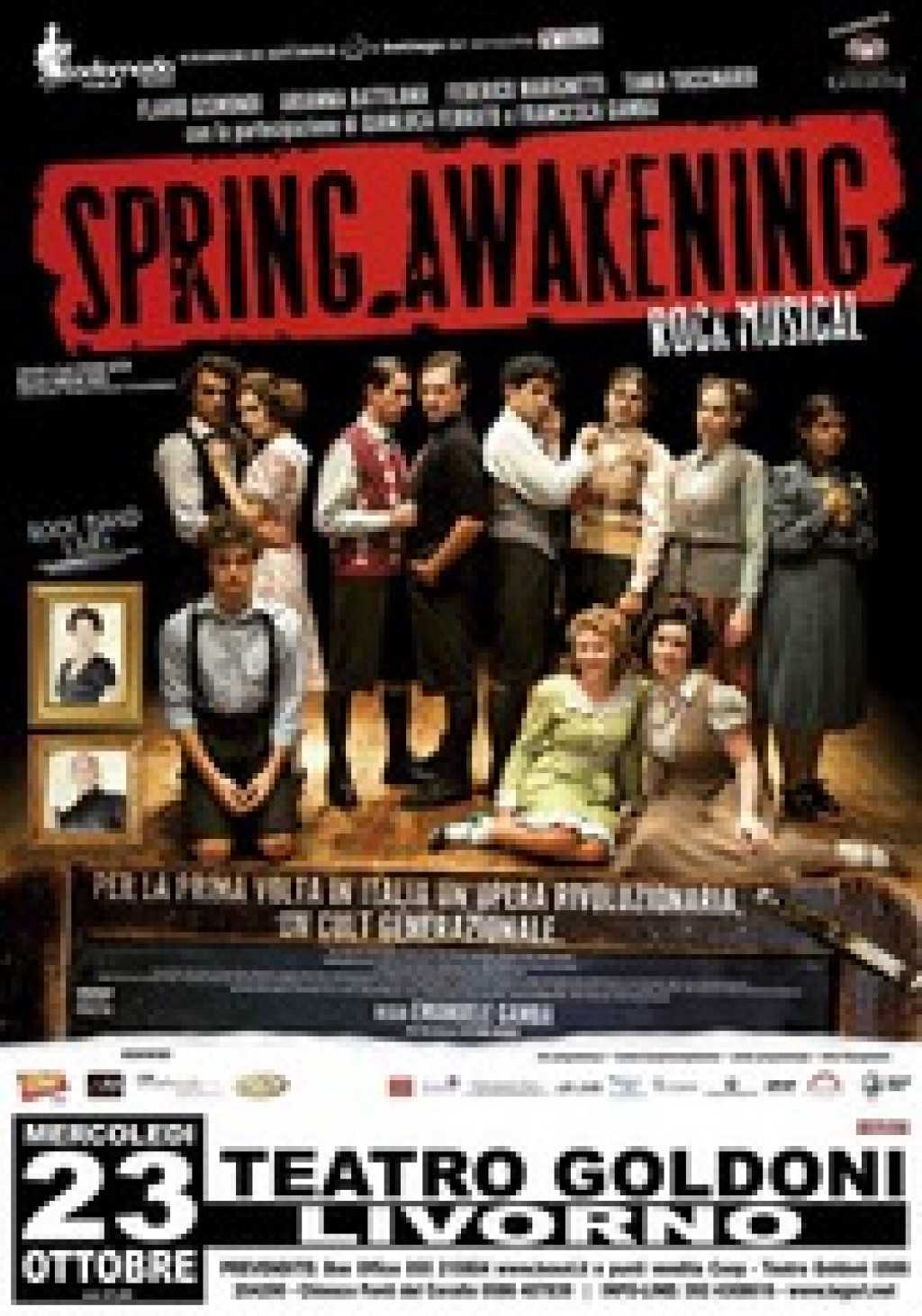 Spring Awakening: il debutto al Goldoni di Livorno il 23 ottobre