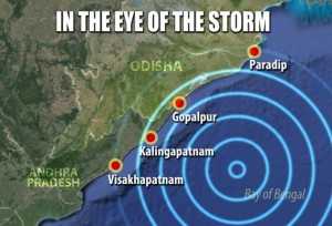 Il ciclone Phailin colpisce l'India