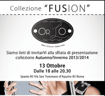 ORLO presenta a Roma la collezione d'esordio FUSION