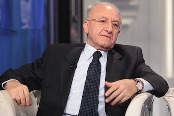 Salerno, De Luca scrive a Letta per le deleghe da viceministro