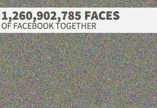 "The Faces of Facebook": 1,2 miliardi di volti di Facebook in un'unica pagina web