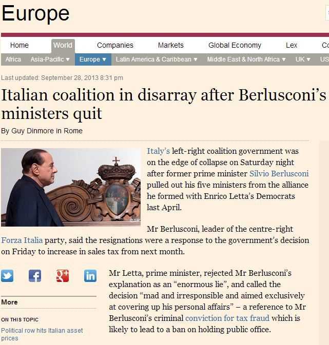 La crisi di governo fa il giro del mondo: per la stampa estera l'Italia è nel caos