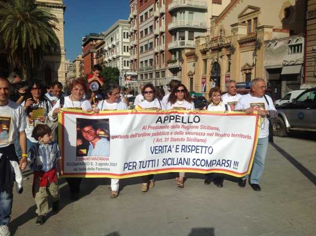 Palermo, grande manifestazione oggi per non dimenticare gli scomparsi in Sicilia