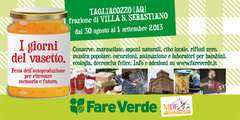 Fare Verde organizza i "giorni del vasetto", festa dell'autoproduzione e dell'autosufficienza