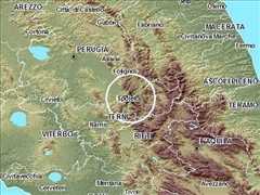 Trema la terra in Valnerina: registrata scossa di magnitudo 2.3