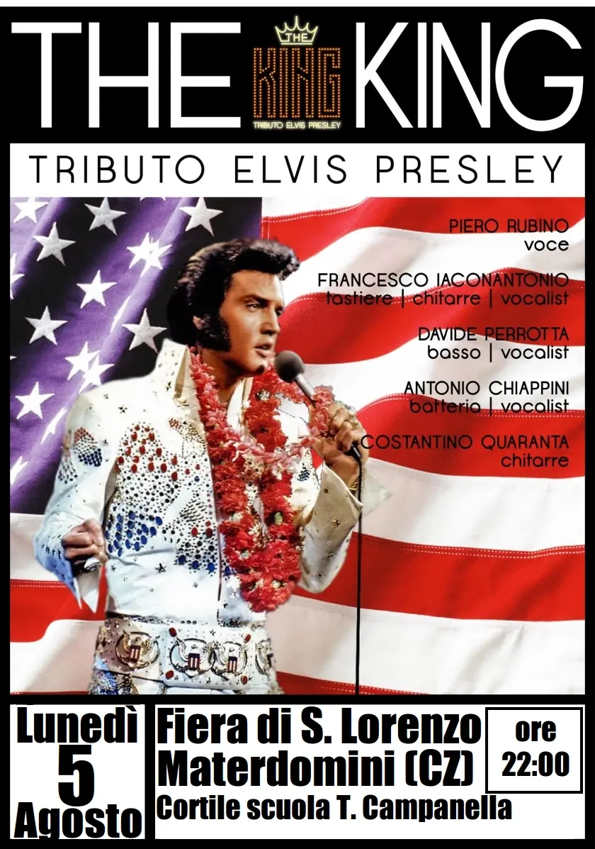 Concerto The King "tributo Elvis Presley" in piazza a Mater Domini (CZ9