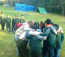 Gli scout della parrocchia San Massimiliano Kolbe in Sila