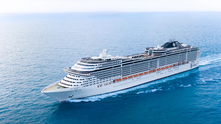 Hostess muore a bordo di una nave da crociera Msc