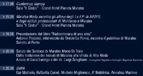 Michele Miglionico per la terza edizione di Maratea Moda 2013