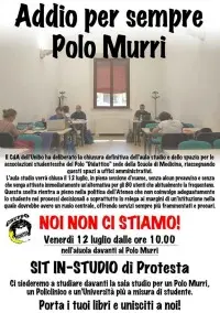 Bologna, chiude l'aula studio del polo Murri al Sant'Orsola: studenti in protesta