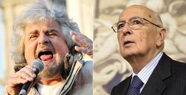 Napolitano disposto ad incontrare Grillo, ma il leader del M5S adesso prende tempo