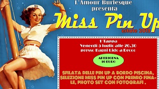 Miss Pin Up estate 2013 in tour in Liguria
