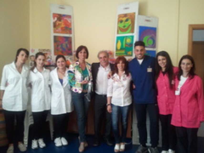 Visita della presidente di "ArtCafè Alzheimer" Rosalba D'Urso all'associazione Ra.Gi. di Catanzaro