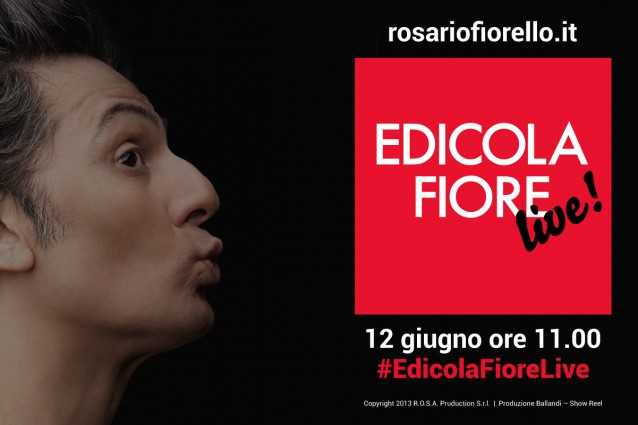 Edicola Fiore Live: per la prima volta diretta sul sito di Fiorello
