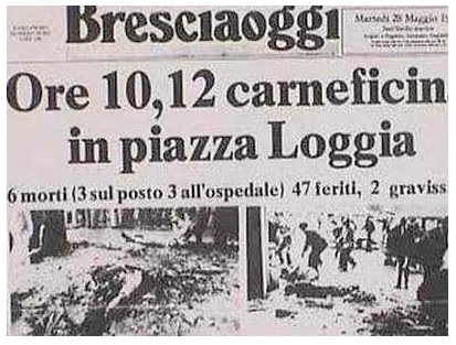 Strage di Piazza Loggia: 39esimo anniversario. Napolitano: "Continuare a cercare verità"