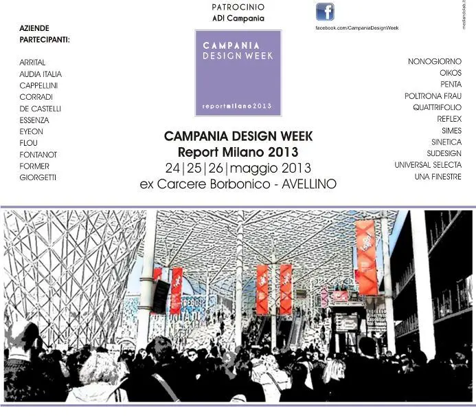 Campania Design Week: prima edizione ad Avellino dal 24 al 26 maggio