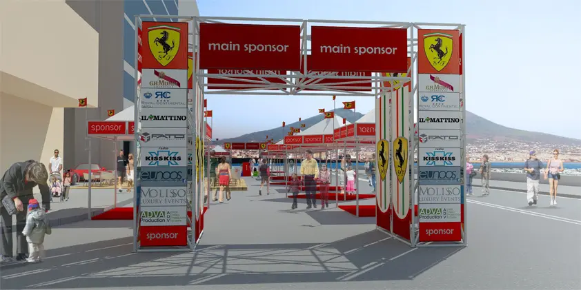 Sul lungomare di Napoli arriva il Villaggio Ferrari