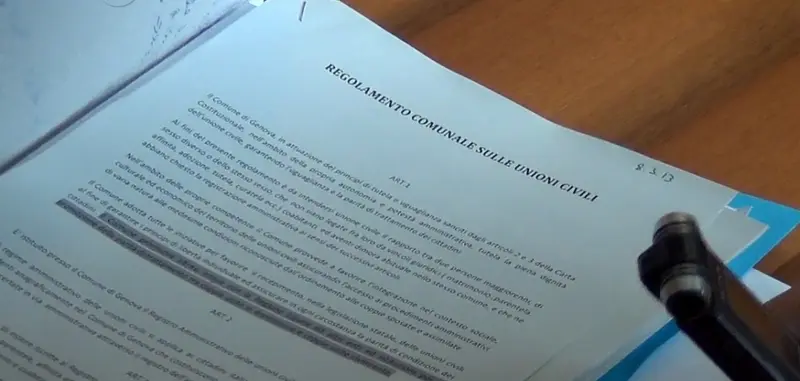 Genova sostiene le coppie di fatto: "si" alle unioni civili
