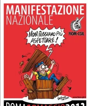 I metalmeccanici della Fiom oggi in piazza a Roma