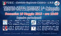 Il Trofeo "Coppa Regioni Prima Categoria" si svolgerà a Luzzi