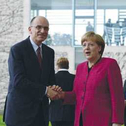 Letta vola in Germania; il primo colloquio fra il nuovo premier e Angela Merkel