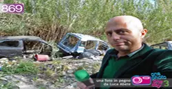 Giugliano in Campania. Luca Abete, nel cimitero delle auto rubate!