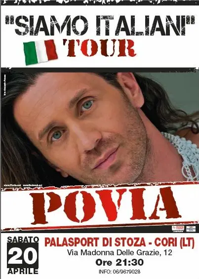 POVIA: Siamo Italiani Tour 2013 - Data zero a Cori