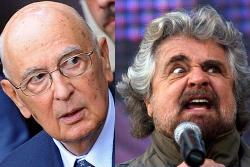 Scontro tra Napolitano e Grillo sui moralisti della politica