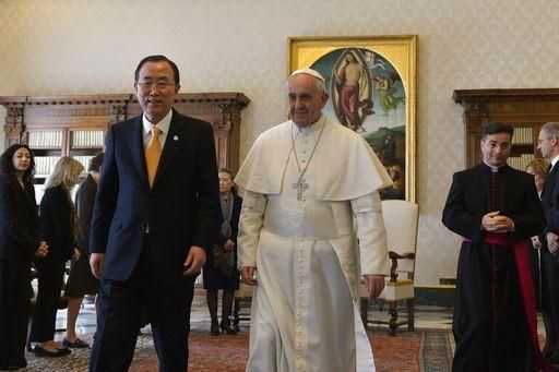 Il segretario dell'Onu incontra papa Francesco, "Obiettivi comuni" tra Santa Sede e Nazioni Unite