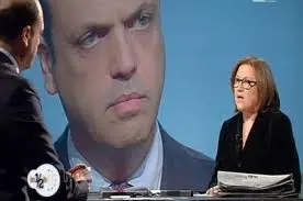 Lite in diretta a In mezz'ora tra Annunziata e Alfano