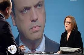 Lite in diretta a In mezz'ora tra Annunziata e Alfano