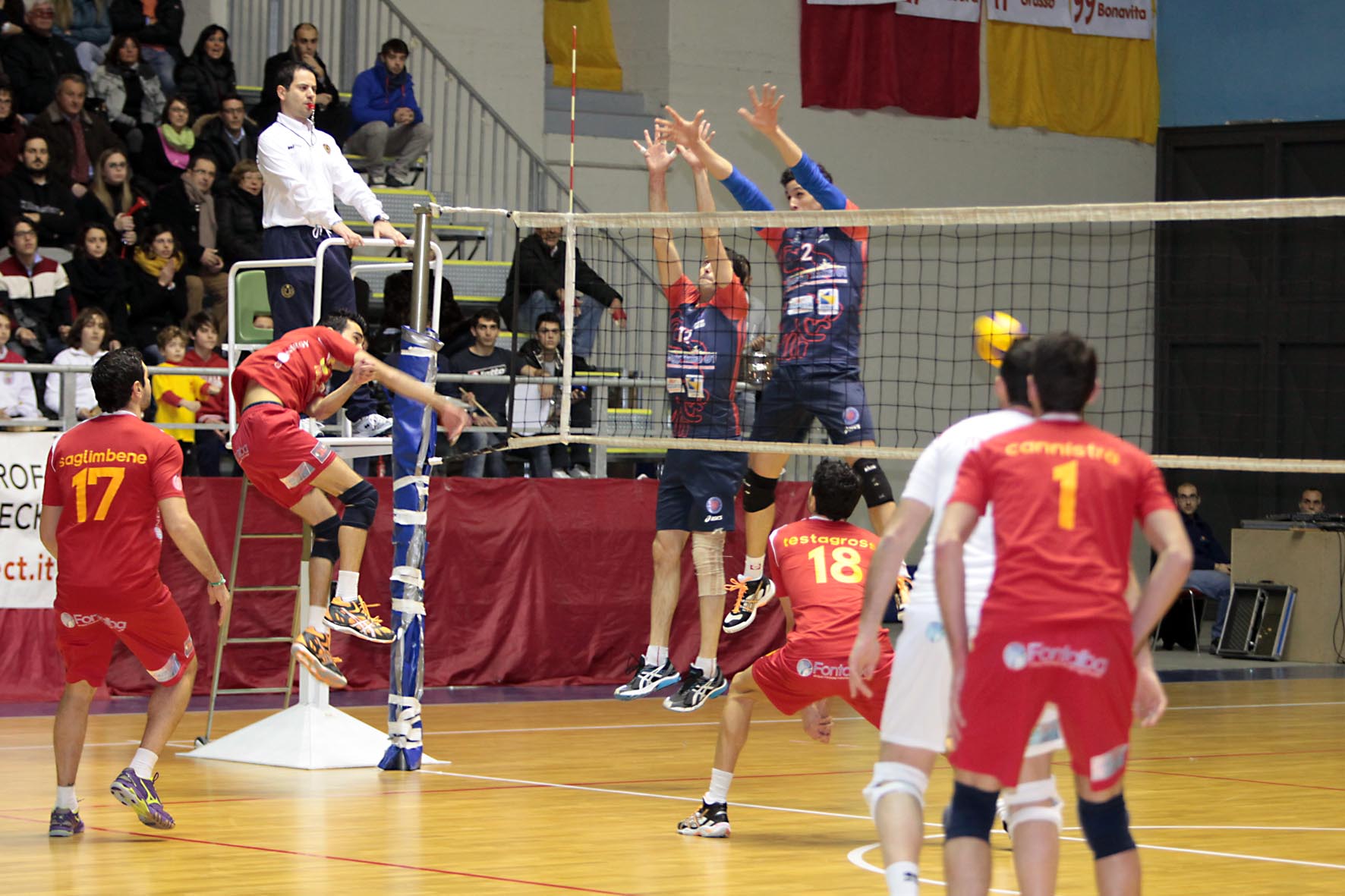 B1M - girone C - Pallavolo Messina - Potenza 1-3