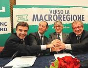 Macroregione: Piemonte, Lombardia, Veneto e Friuli Venezia Giulia firmano il patto