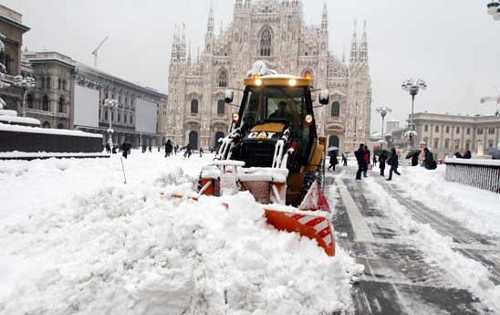 Maltempo: arriva la neve sul nord Italia