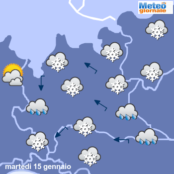 Lombardia, in arrivo maltempo e nevicate